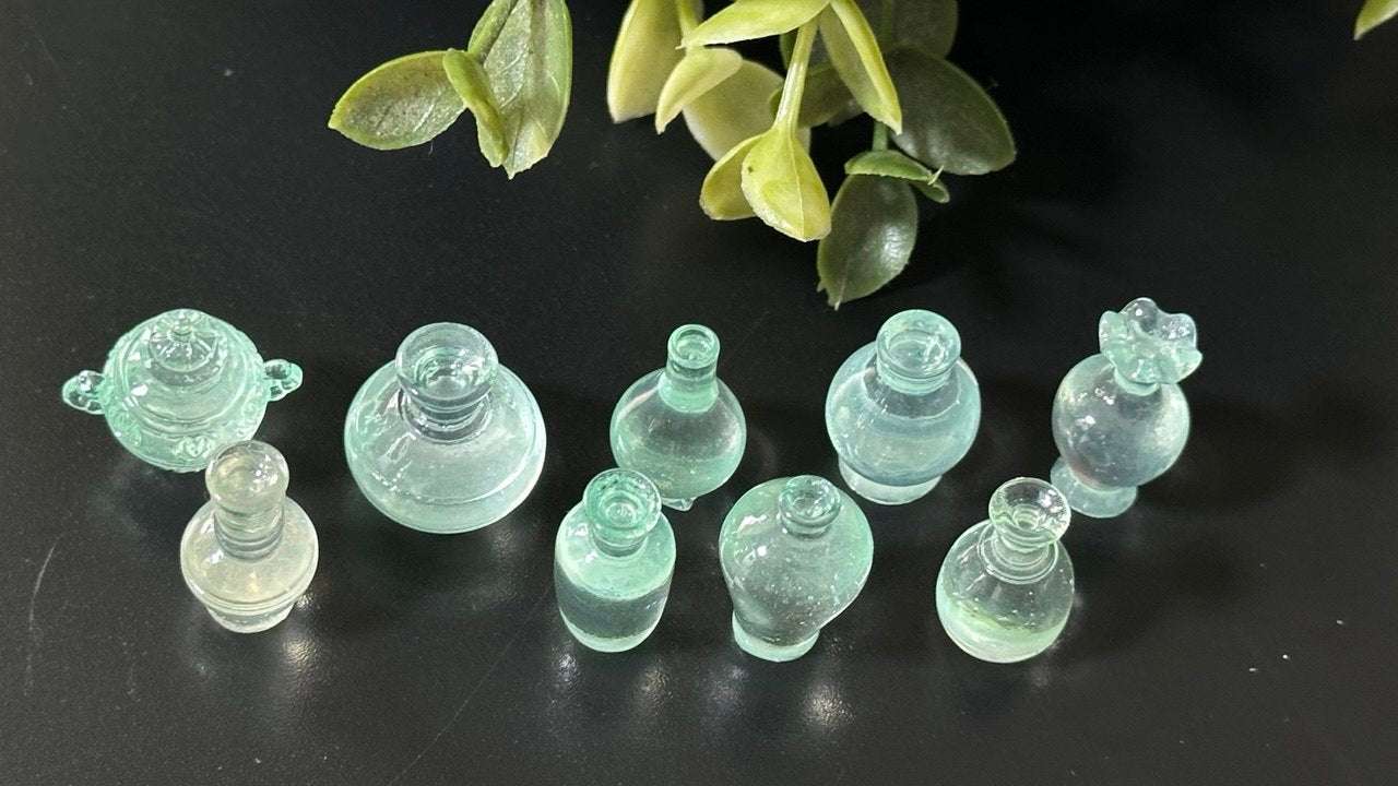 Mini Bottle Silicone Mold for Resin, Clay, Wax and Plaster
