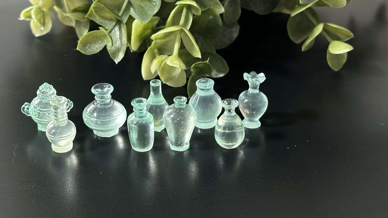 Mini Bottle Silicone Mold for Resin, Clay, Wax and Plaster