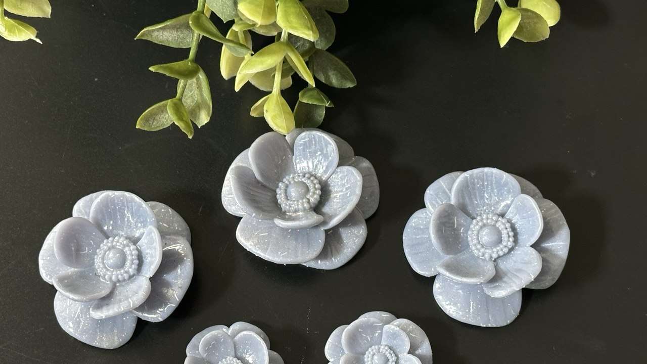 3D Flower Silicone Mold for Resin, Clay, Wax & Plaste