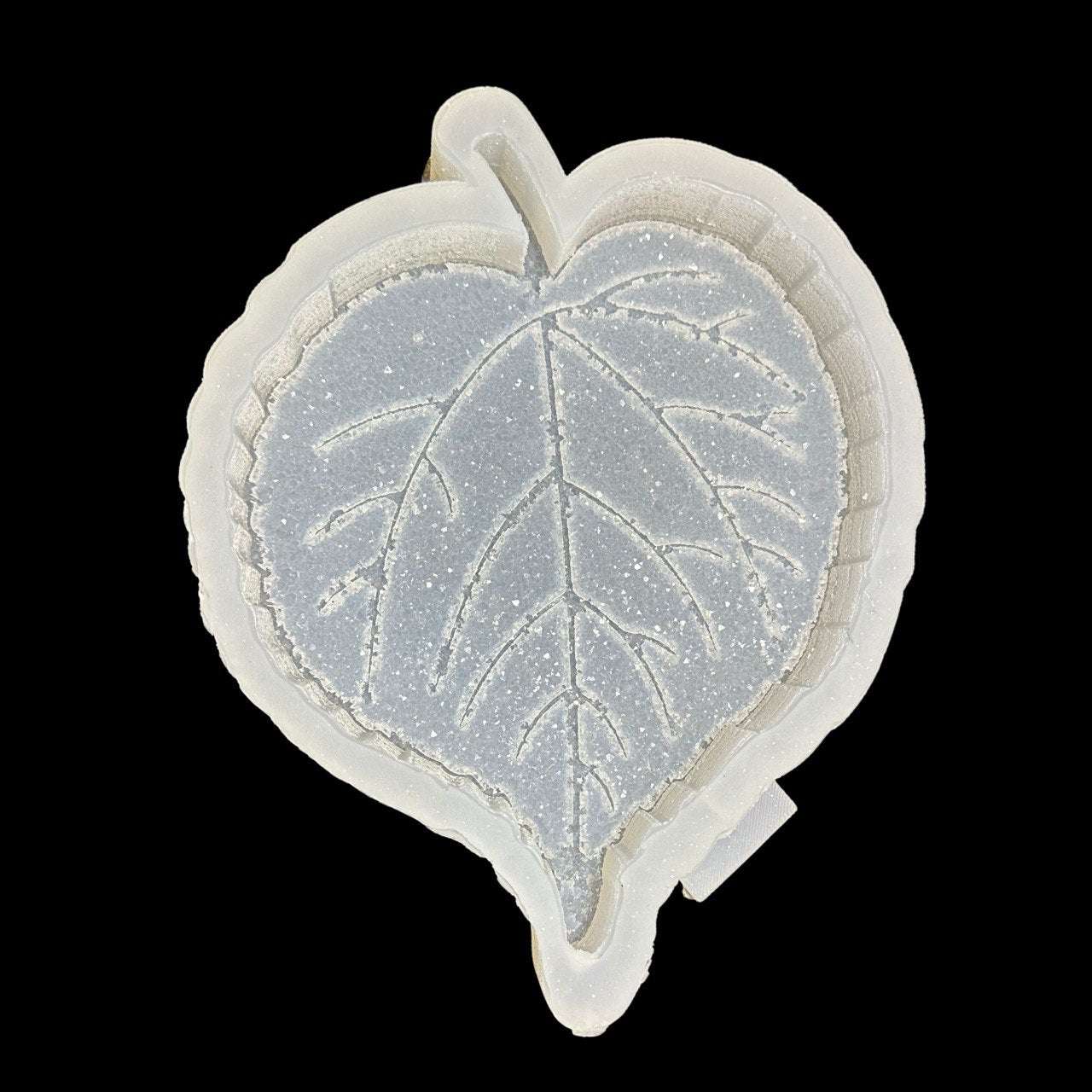 Druzy Leaf Silicone Mold for Resin, Jesmonite, Plaster