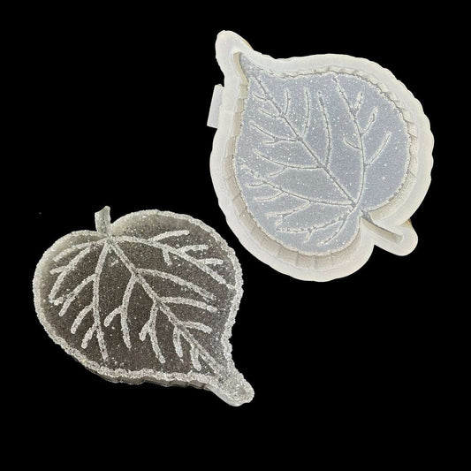 Druzy Leaf Silicone Mold for Resin, Jesmonite, Plaster