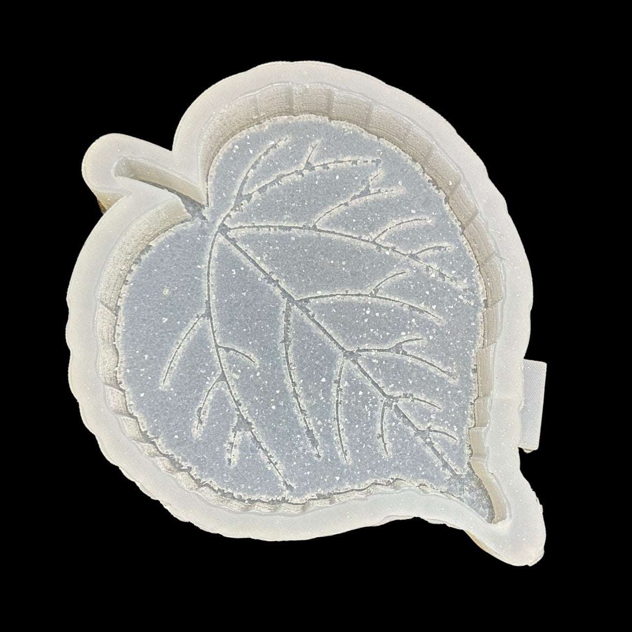 Druzy Leaf Silicone Mold for Resin, Jesmonite, Plaster