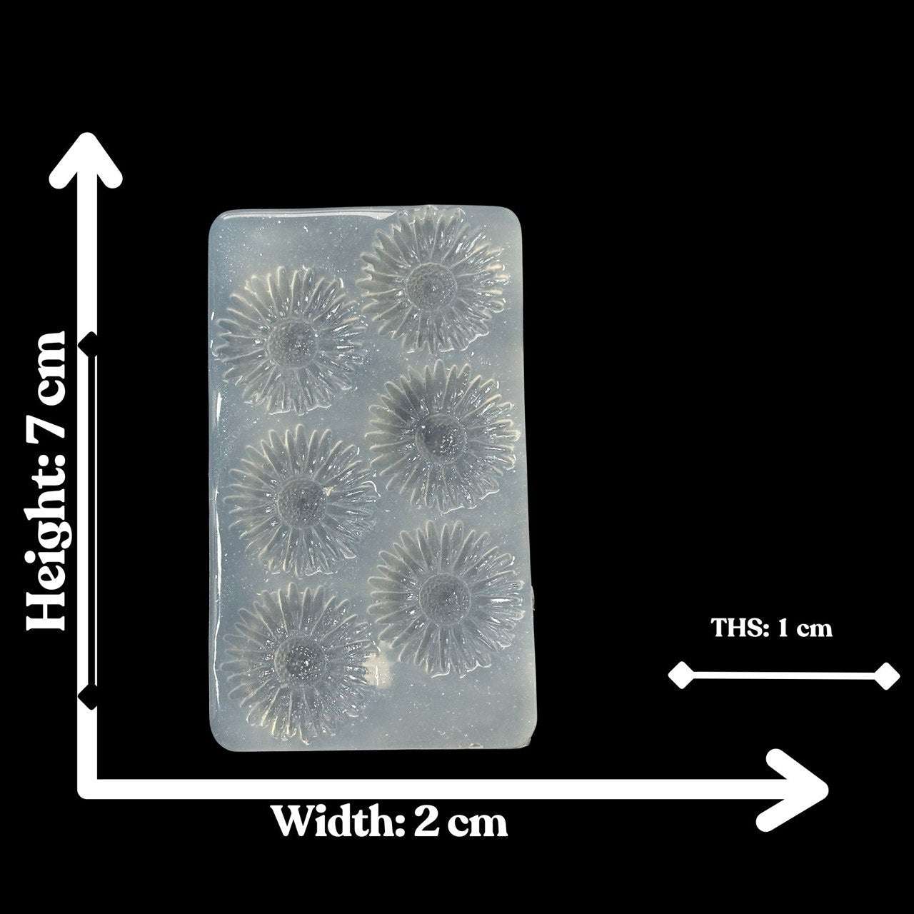 Daisy Flower Silicone Mold Set for Resin, Clay, Plaster, Wax, Soap Making