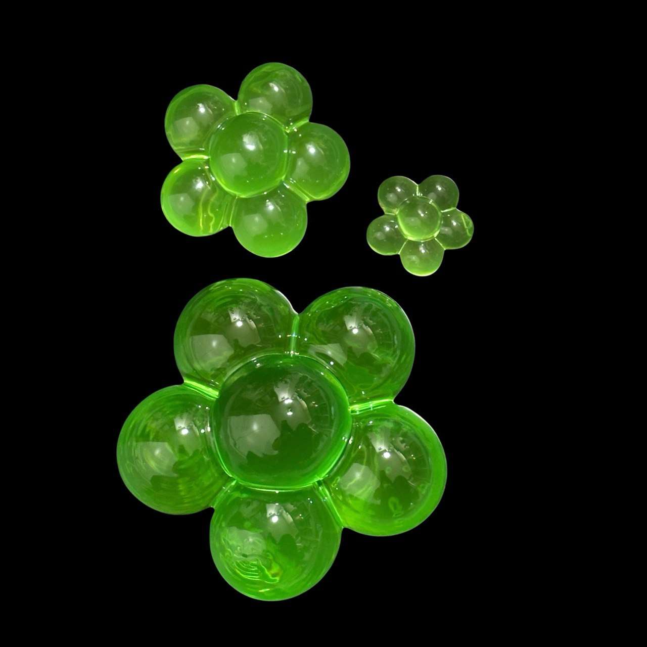 3D Daisy Silicone Mold Set of 3 Sizes | Puffy Flower Mold