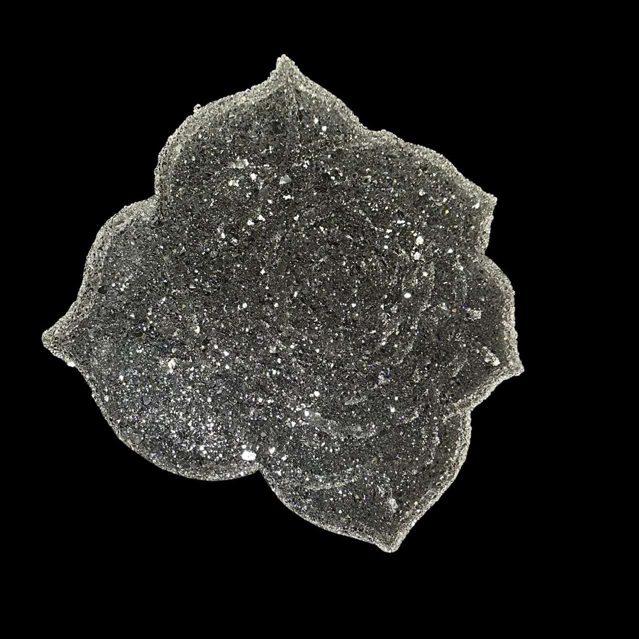 Rose Geode Tray Silicone Mold | Crystal Druzy Rose Mold