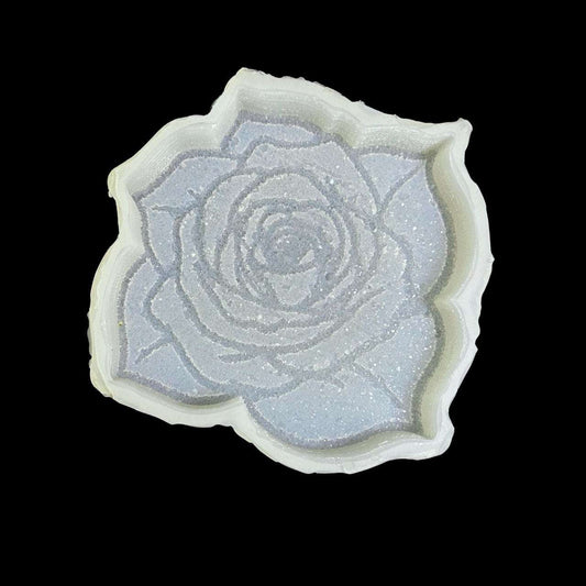 Rose Geode Tray Silicone Mold | Crystal Druzy Rose Mold