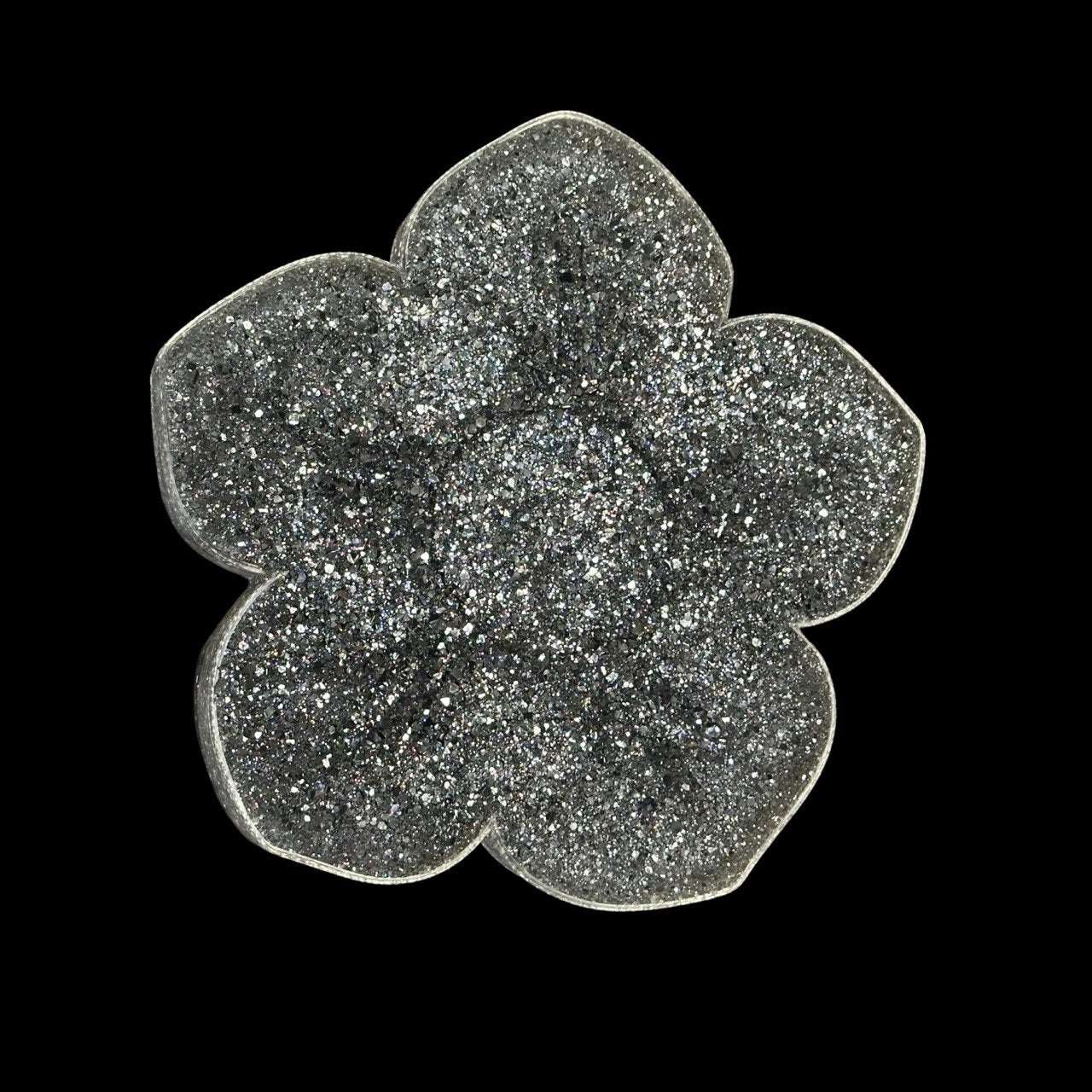 Flower Geode Tray Silicone Mold | Crystal Druzy Flower Mold