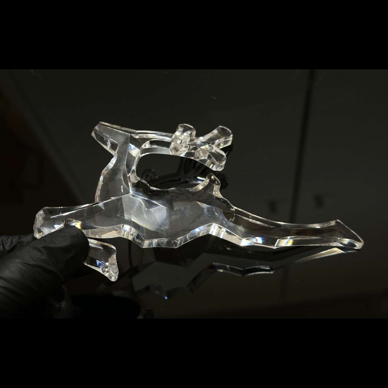 Crystal Reindeer Silicone Mold Large Faceted Ornament