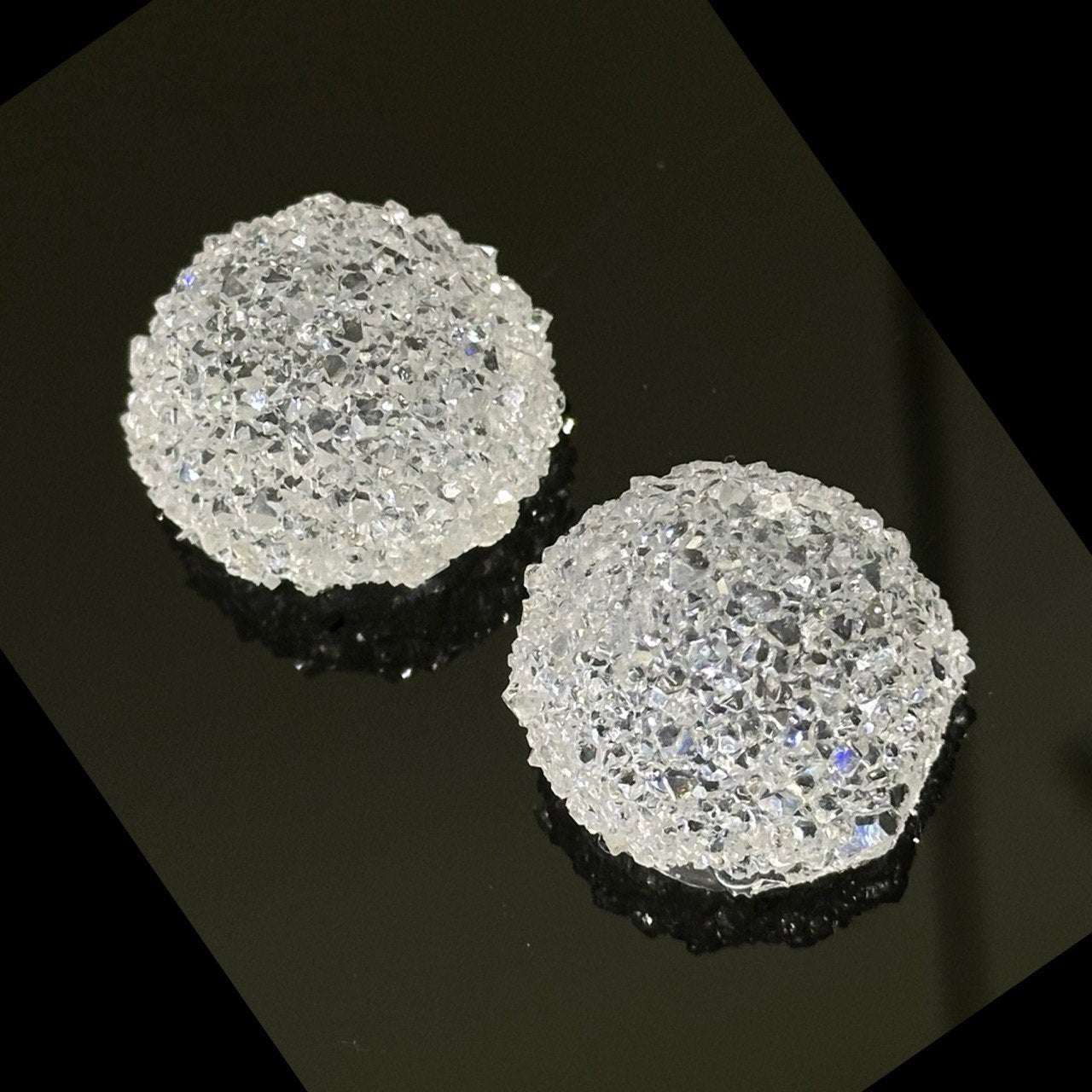 Druzy Crystal Sphere Silicone Mold Textured Ball