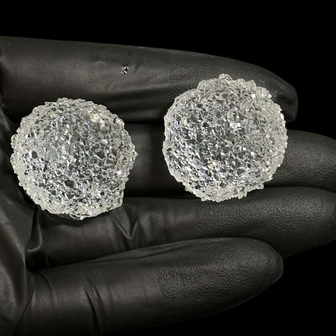 Druzy Crystal Sphere Silicone Mold Textured Ball