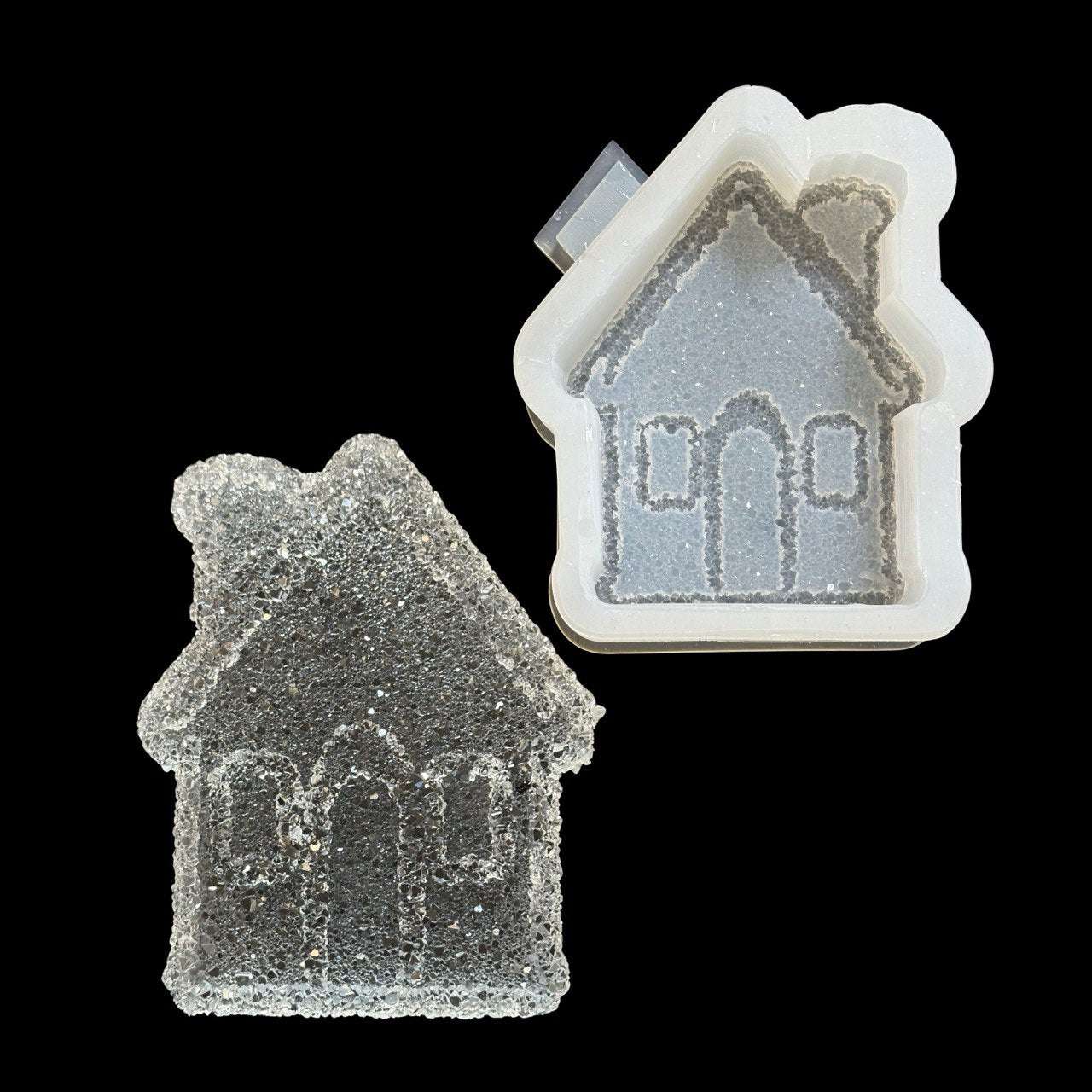 Druzy House Silicone Mold