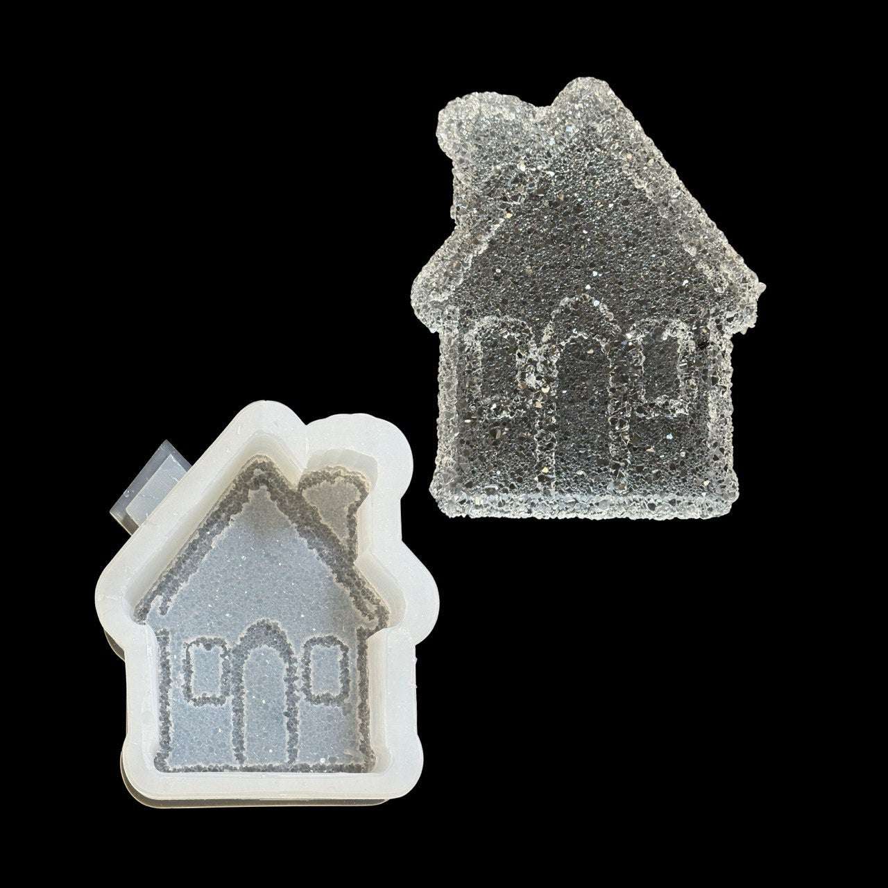 Druzy House Silicone Mold