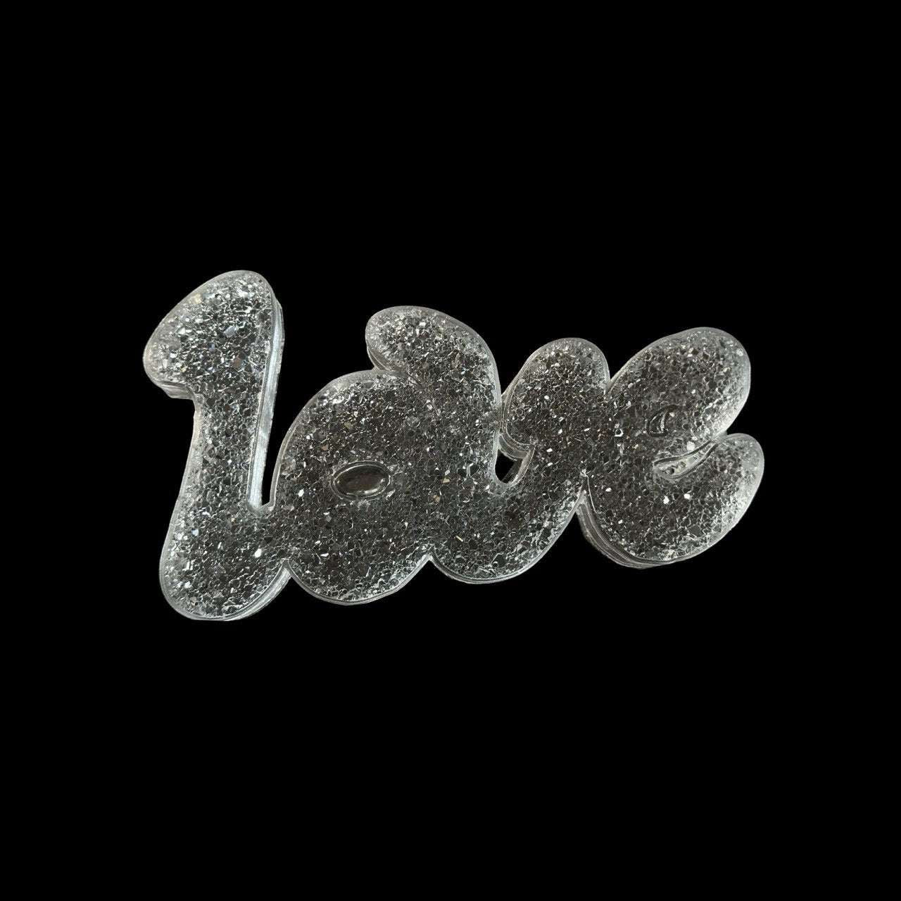 Large Druzy Silicone Mold LOVE