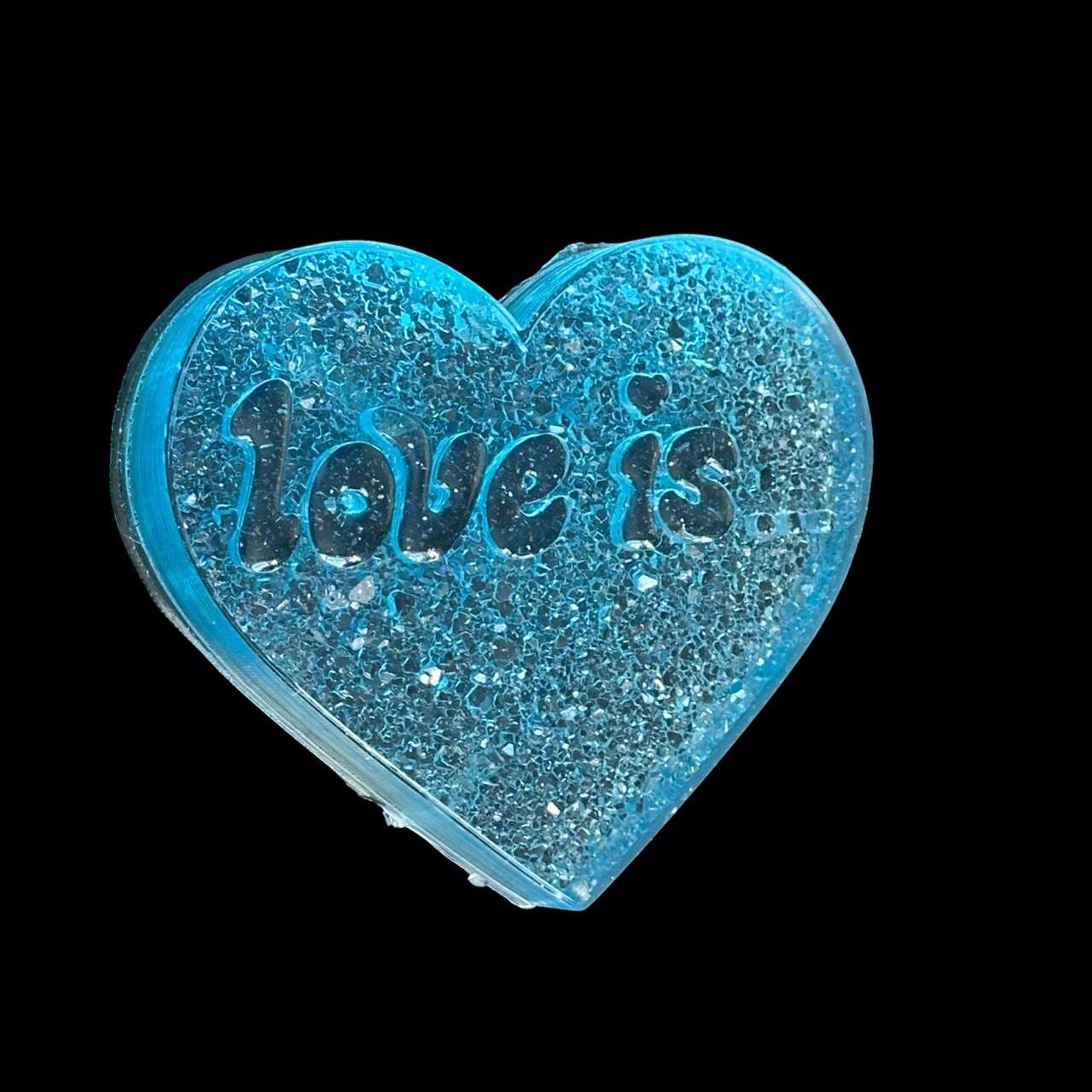 Druzy Heart Shape Resin Silicone Mold