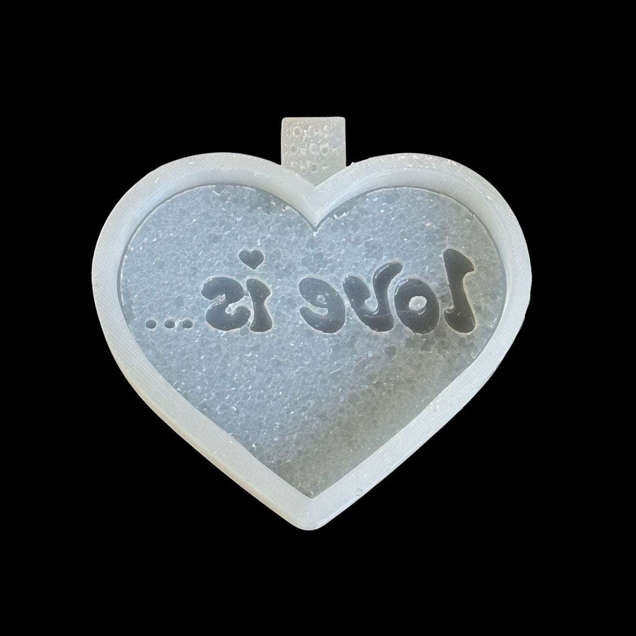 Druzy Heart Shape Resin Silicone Mold