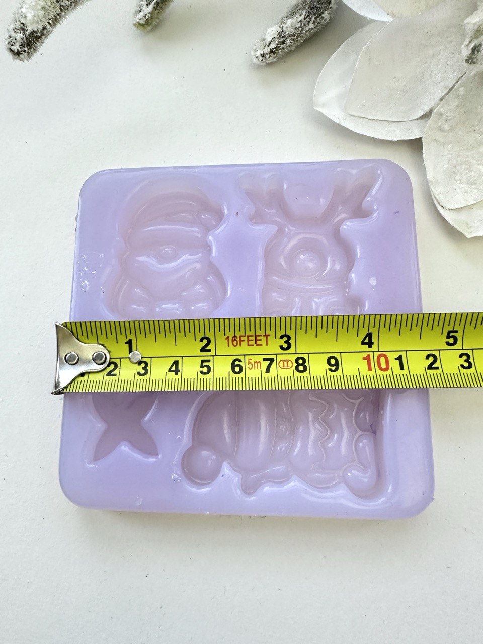 Set of 3 Christmas Figurines Silicone Mould - Gnome, Deer, Santa & Little Star