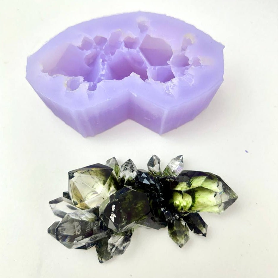 Luxuriöse Kristallharz-Silikonform für Kunstharz