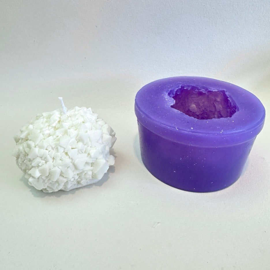 Crystal-Shaped Candle Mold - Unique Silicone Casting Form