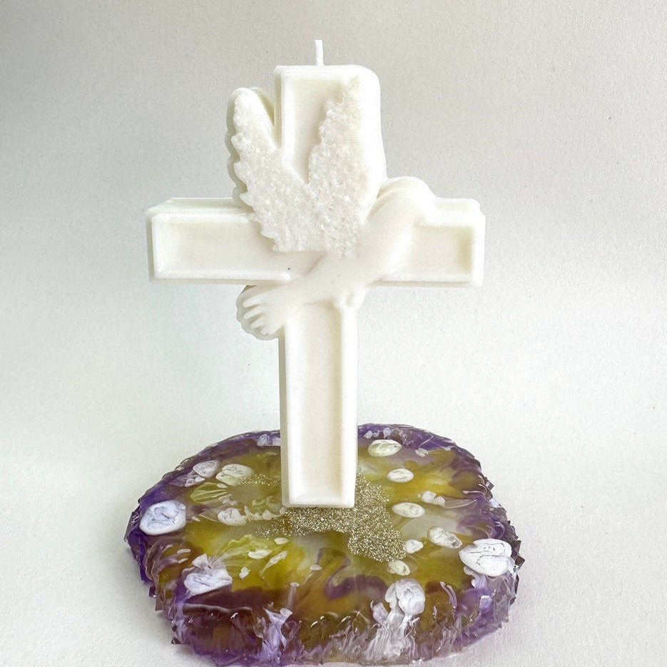 Durable Silicone Candle Mold in Cross Shape