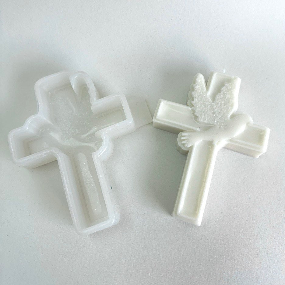 Durable Silicone Candle Mold in Cross Shape