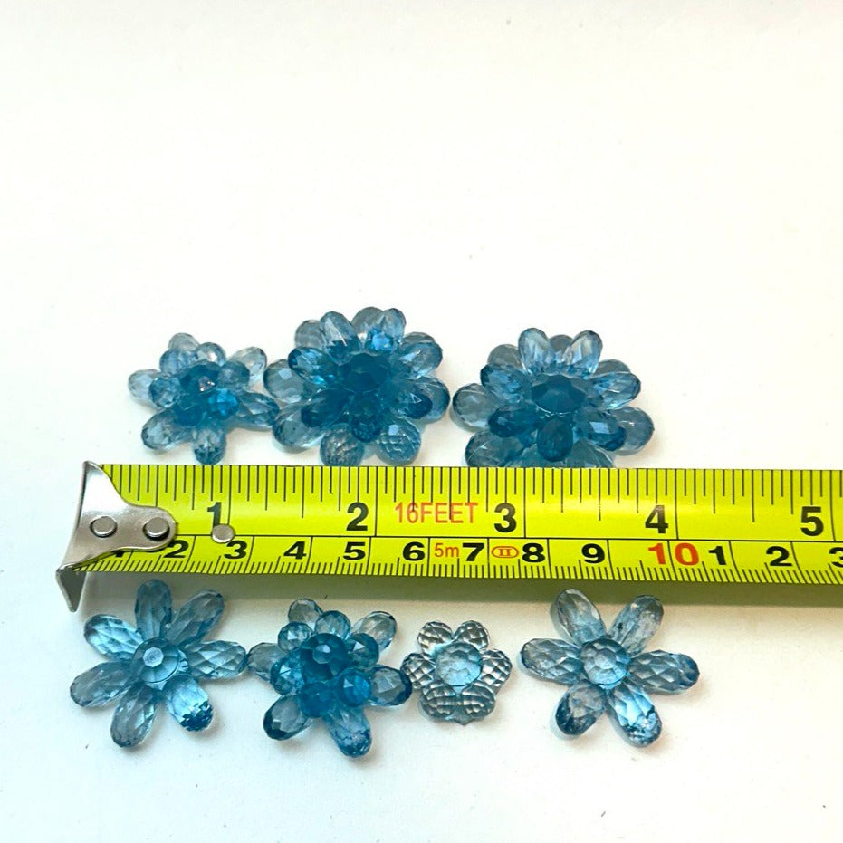Silikonform-Set mit 7 Kristallblumen
