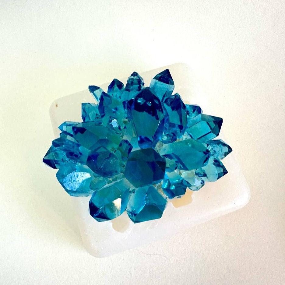 Premium Large Crystal Silicone Mold - Professional Cluster Design for Resin Art - Ideas Decor Shop