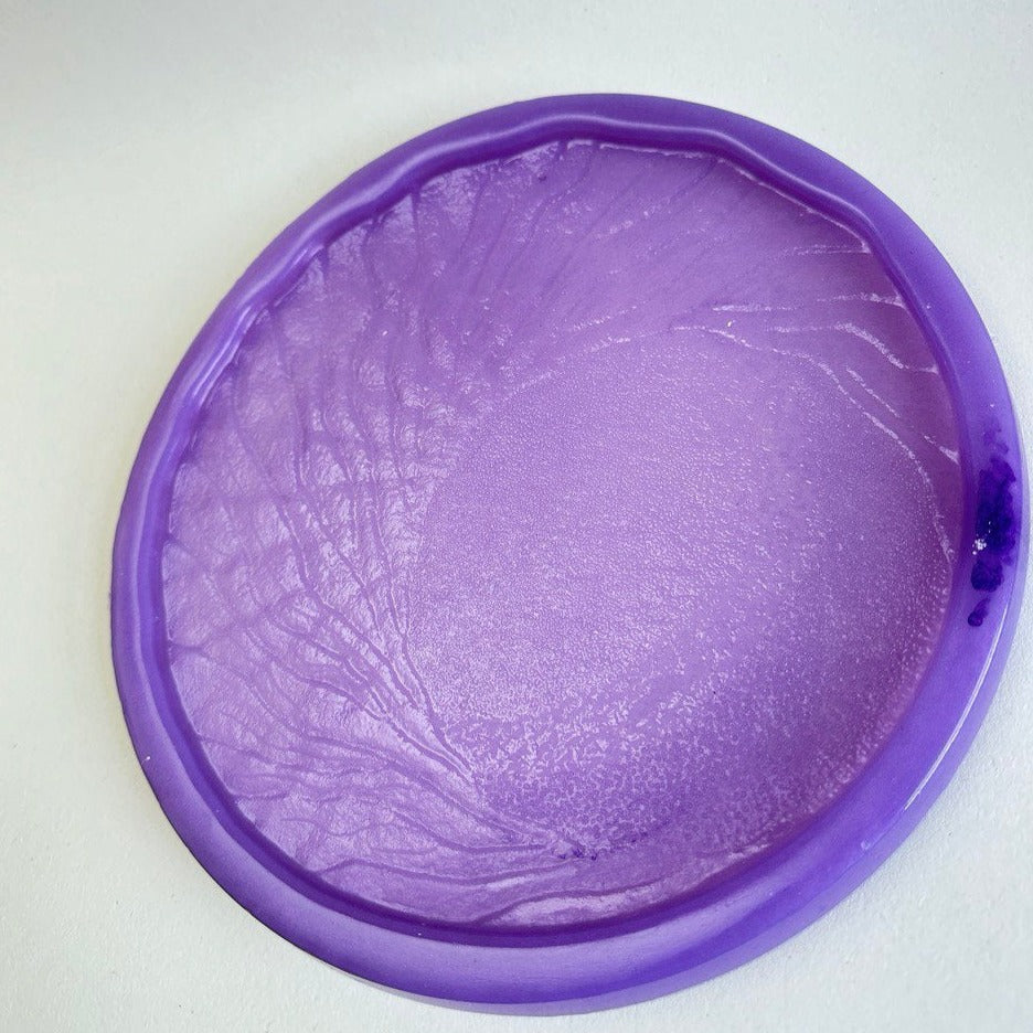 Round Abstract Resin Tray Silicone Mold - Create Unique Resin Tray Designs