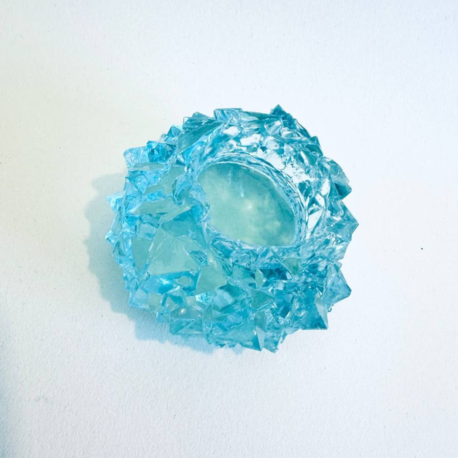 Winzige Eleganz: Handgefertigte Form für Teelichthalter aus Kristall zum Gießen von Geodenharz – Basteln Sie exquisite Miniaturen für ein atemberaubendes Ambiente