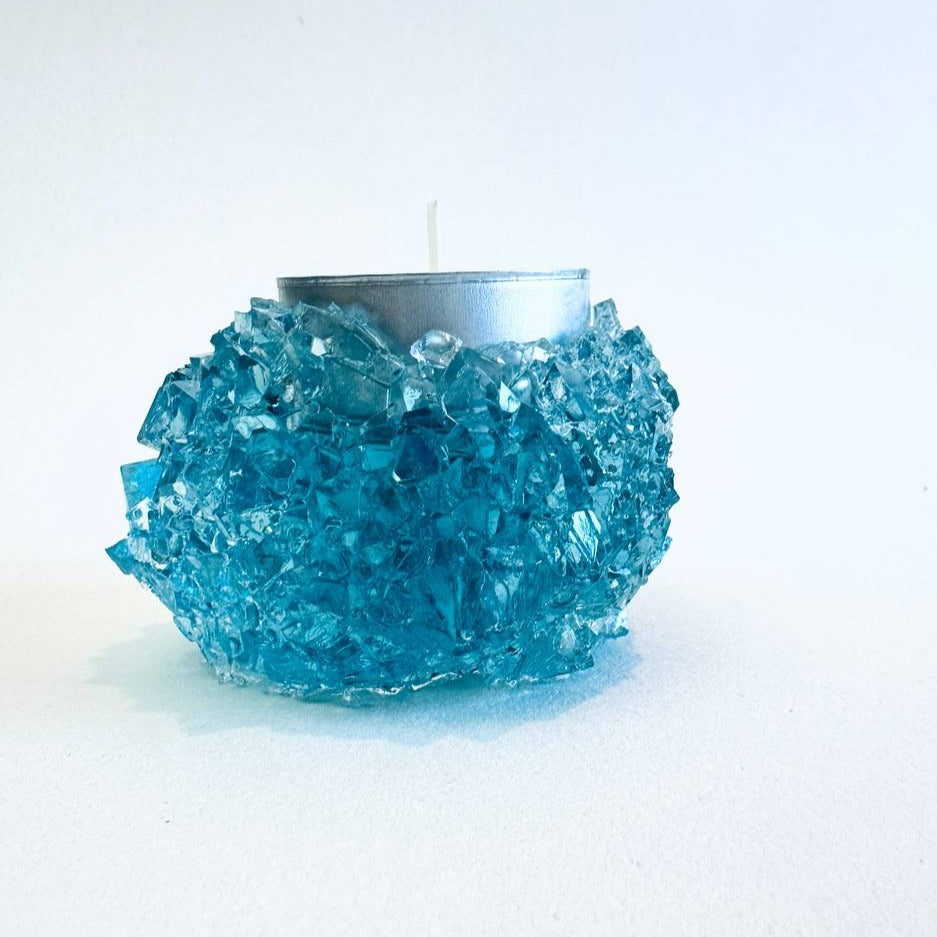 Tiny Elegance: форма-подставка для чайной свечи ручной работы для литья из жеодовой смолы — создавайте изысканные миниатюры для потрясающей атмосферы