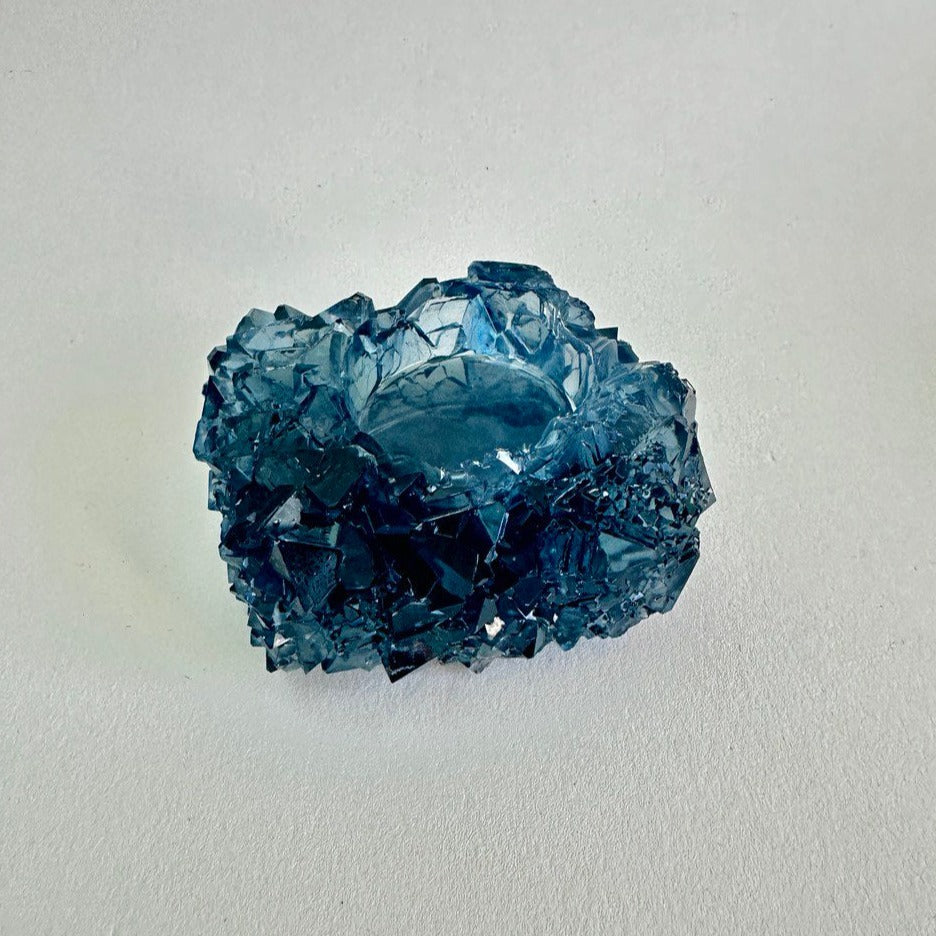 Kristall-Teelichthalterform, ein handwerkliches Wunderwerk, perfekt für den Geodenharzguss