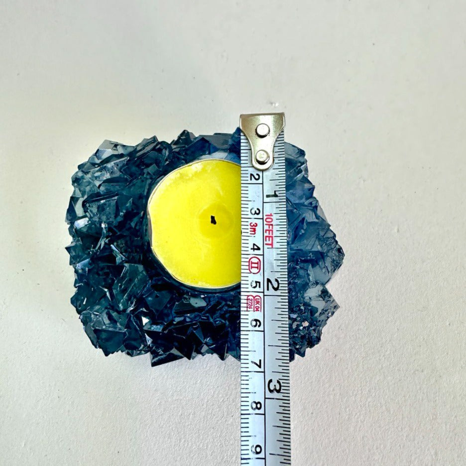 Crystal Tea Light Holder Mold, an Artisan Marvel Perfect for Geode Resin Casting