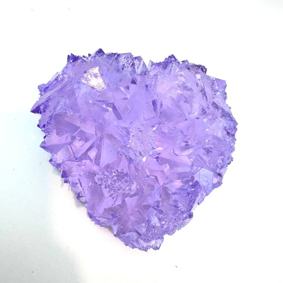 Extra Large Luxury Amethyst Crystals Heart Silicone Mold, Perfect for Geode Druse and Druzy Designs in Resin Crystal Artistry