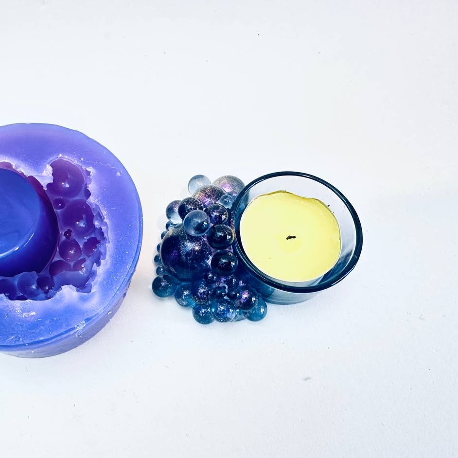 Exquisite Unique Bubbles Candle Tea Light Holder Silicone Mold