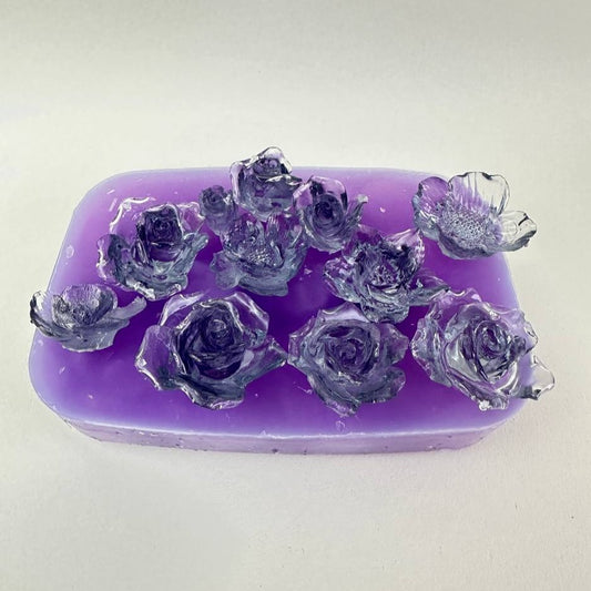 Большой цветочный набор 3D-форм из силиконовой смолы — 11 уникальных дизайнов маленьких цветов
