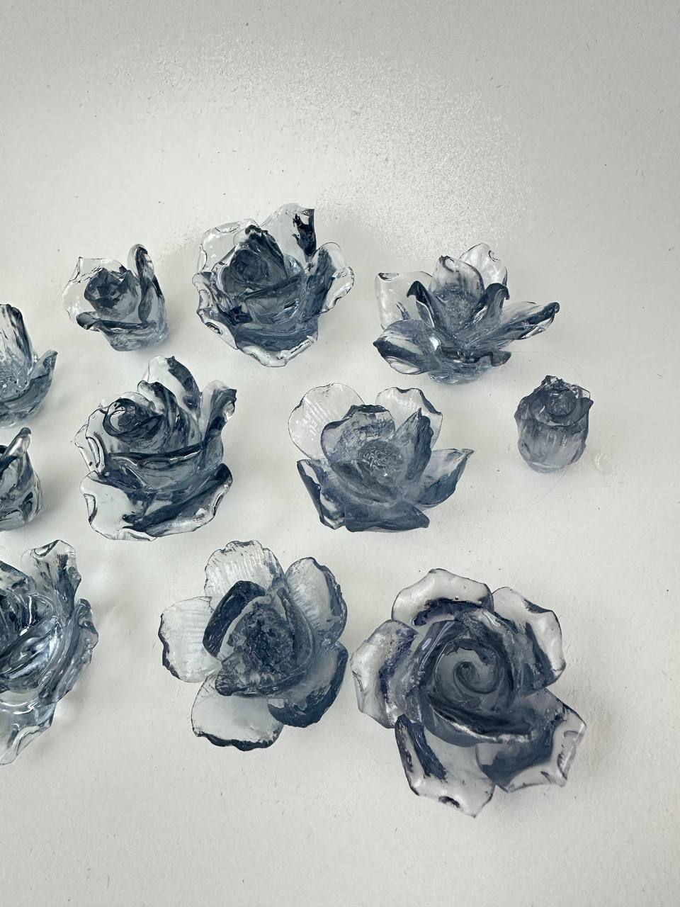 Großes Blumenset aus 3D-Silikonharzformen – 11 einzigartige kleine Blumendesigns