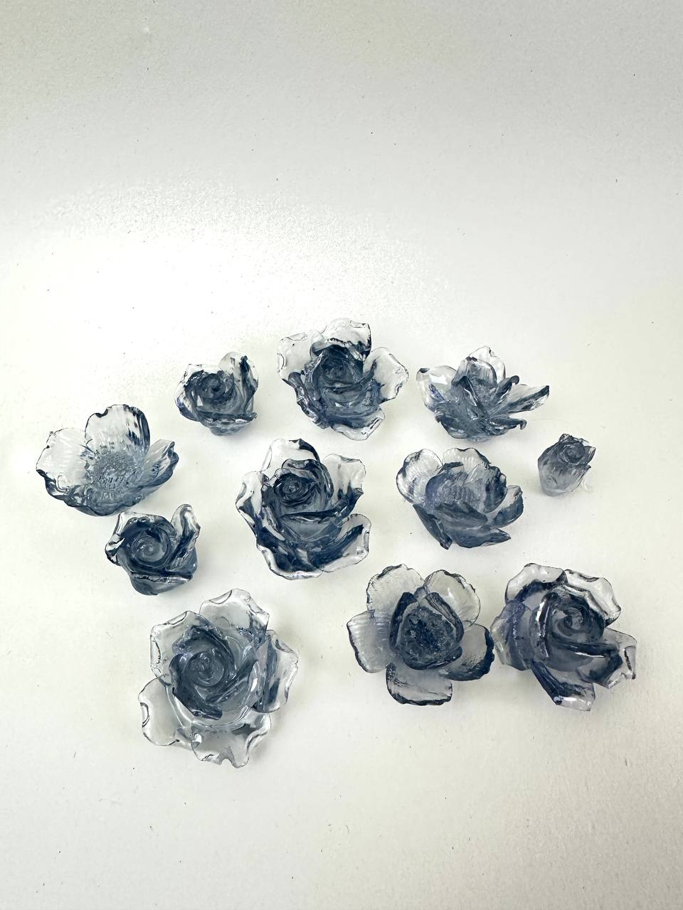 Großes Blumenset aus 3D-Silikonharzformen – 11 einzigartige kleine Blumendesigns