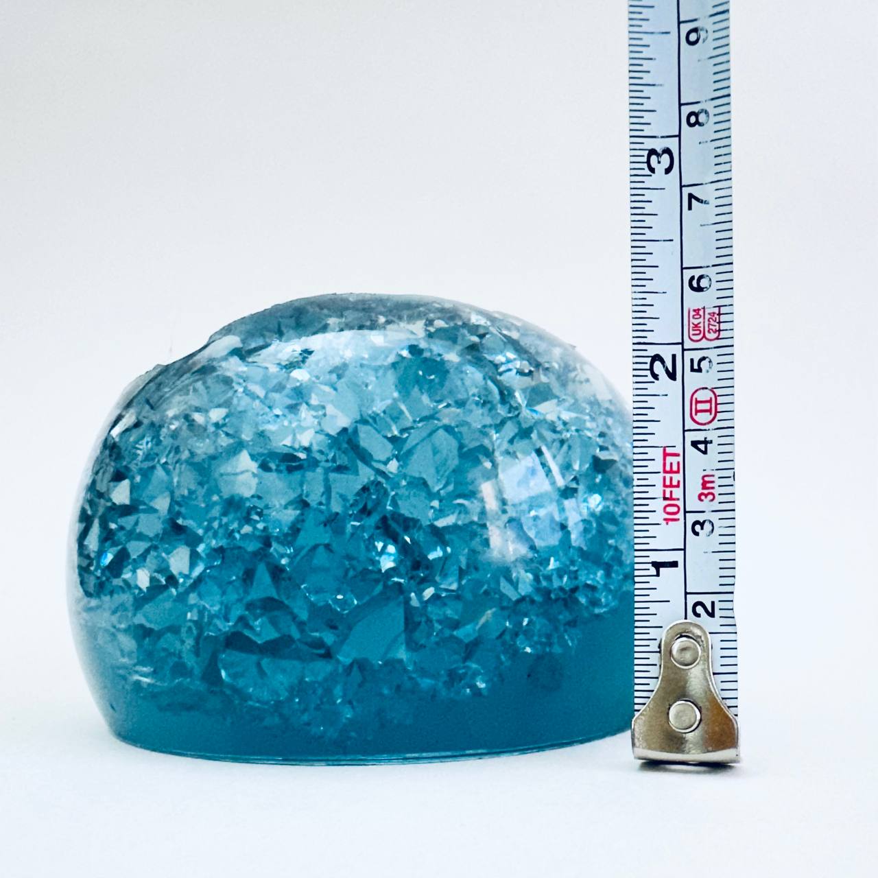 Handgefertigte Kristall-Geodenkugeln-Silikonform: Perfekt für Visitenkartenhalter oder Schmuckaufbewahrung