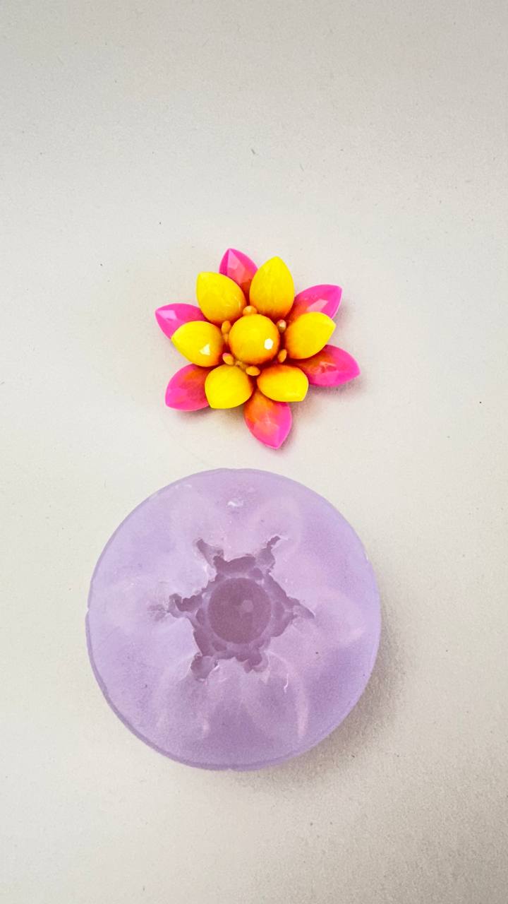 Delicate Crystal Floral Resin Mold