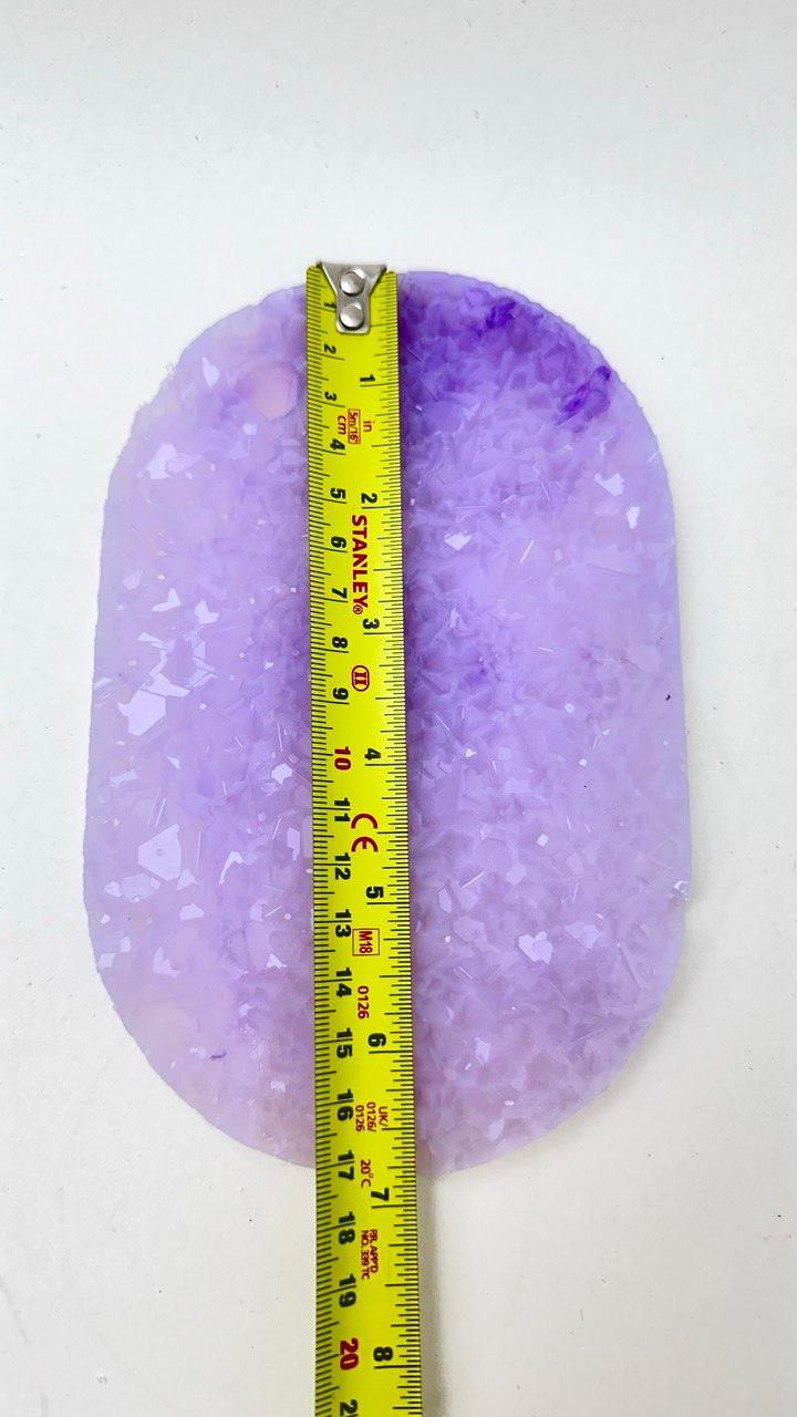 Oval Amethyst insert druse of Crystal silicone Mold - Ideas Decor Shop