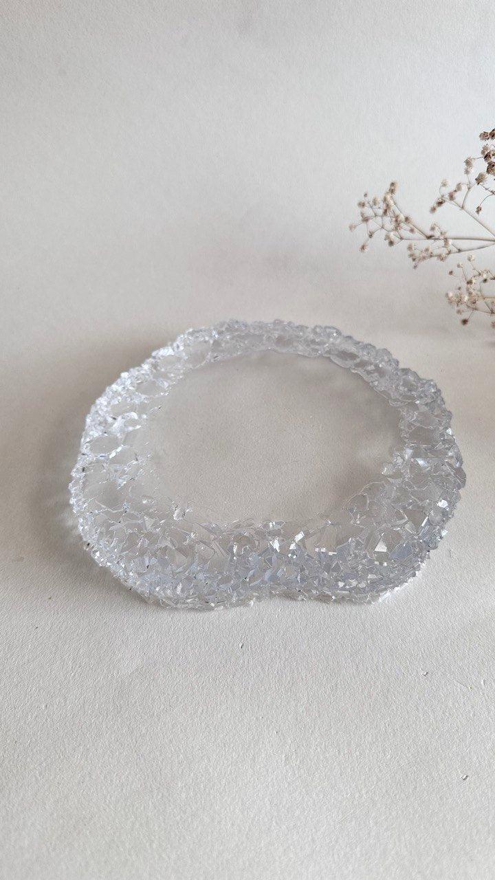 New Model Sparkling Elegance New Silicone Mold Tray with Crystal Edges - Ideas Decor Shop