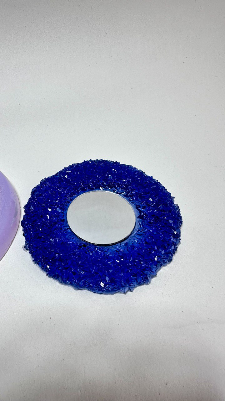 Crystal Round Mirror Resin Silicone Mold