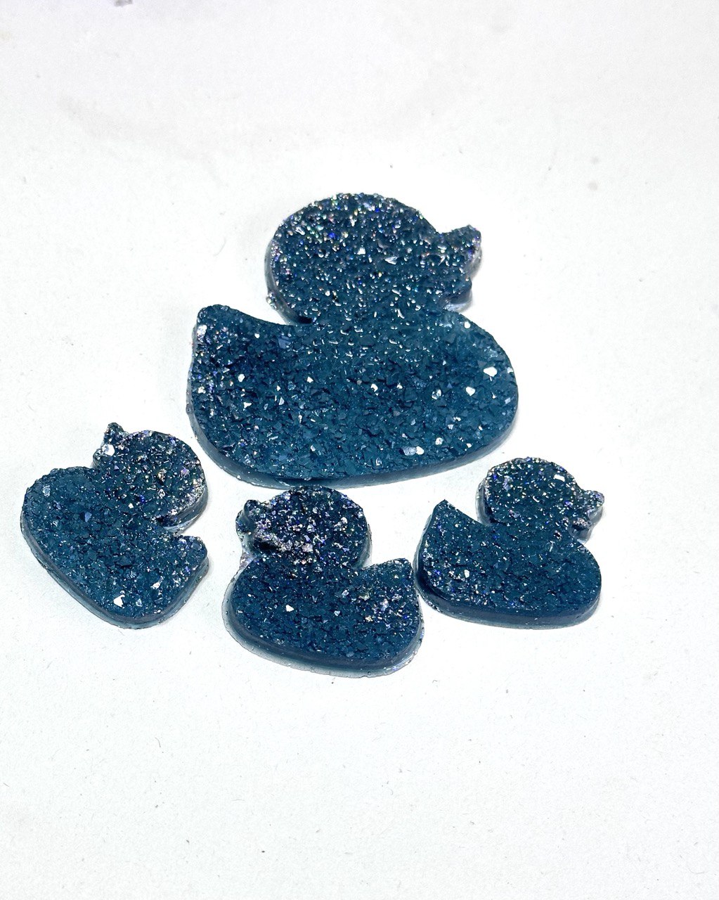 Set of 4 crystal ducks Silicone Mold