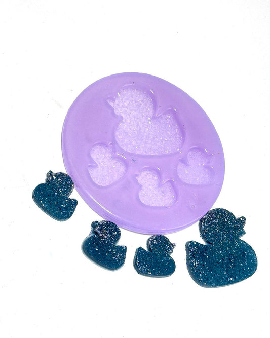 Set of 4 crystal ducks Silicone Mold