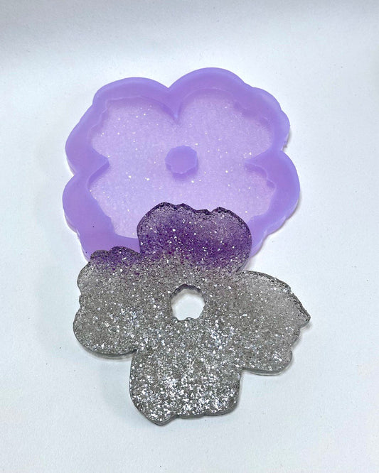 Flower Crystal Sprinkled Silicone Mold Holder