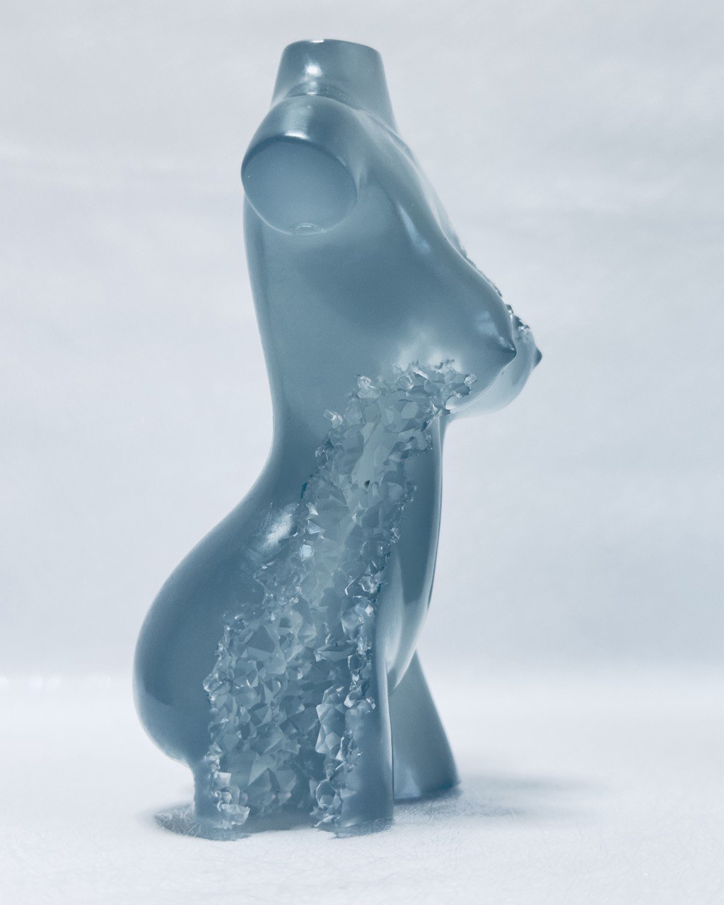 Crystal-Embellished Body Candle Silicone Mold