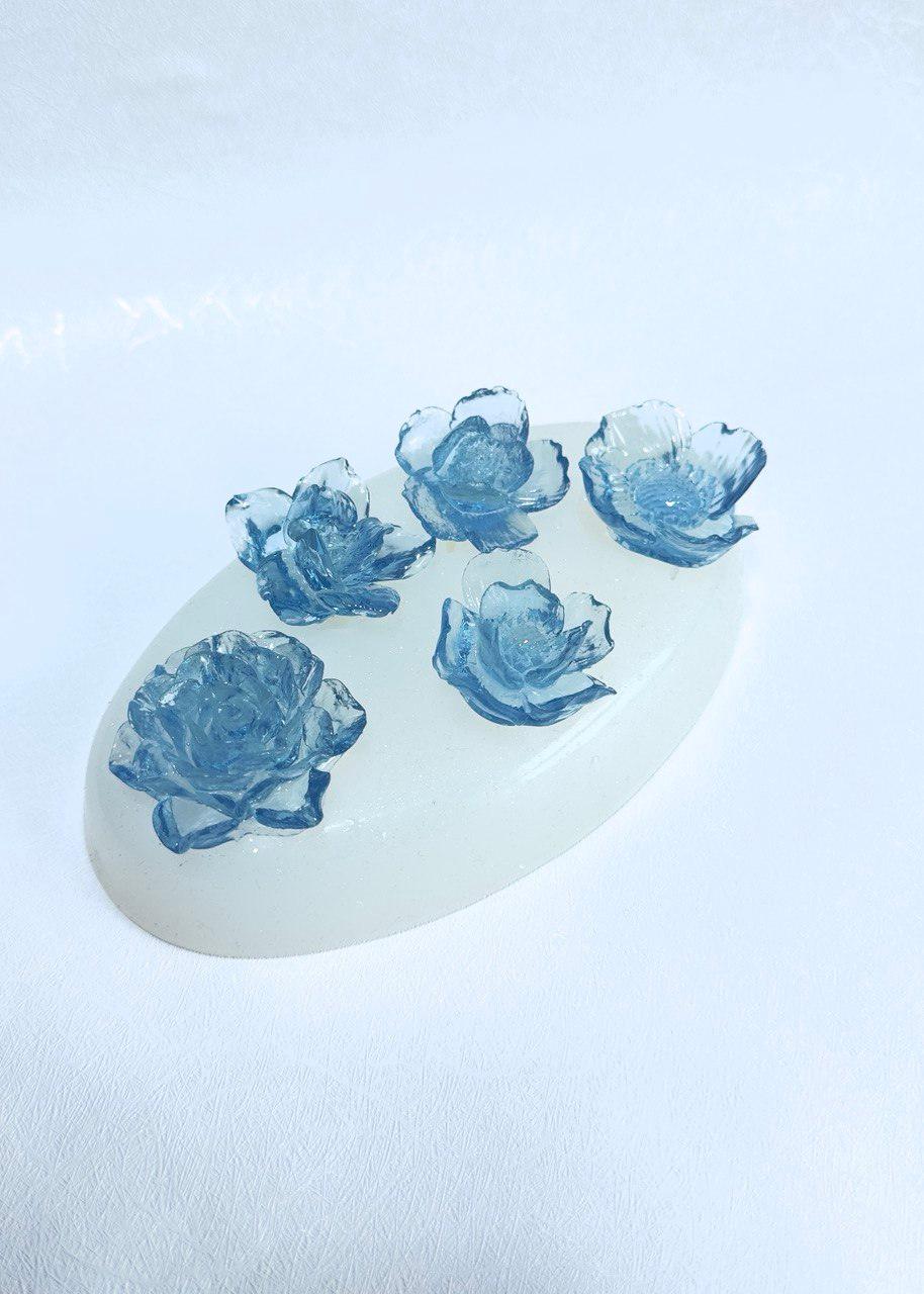 Amazing 3D Floral Silicone Resin Molds - 5 Flower Designs - Ideas Decor Shop