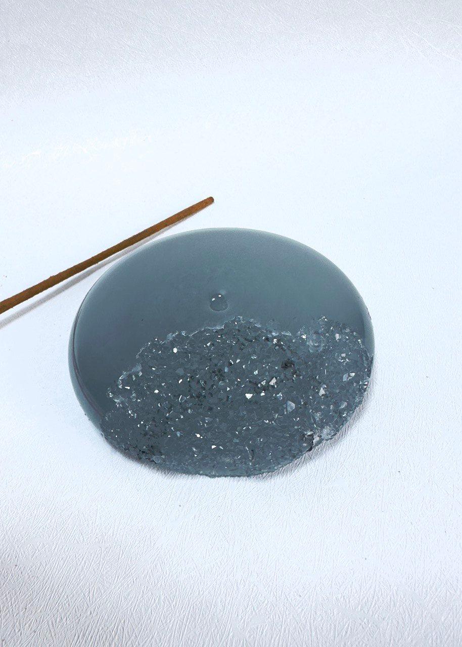 Stunning Druse Crystal Incense Stick Holder Mold - Ideas Decor Shop