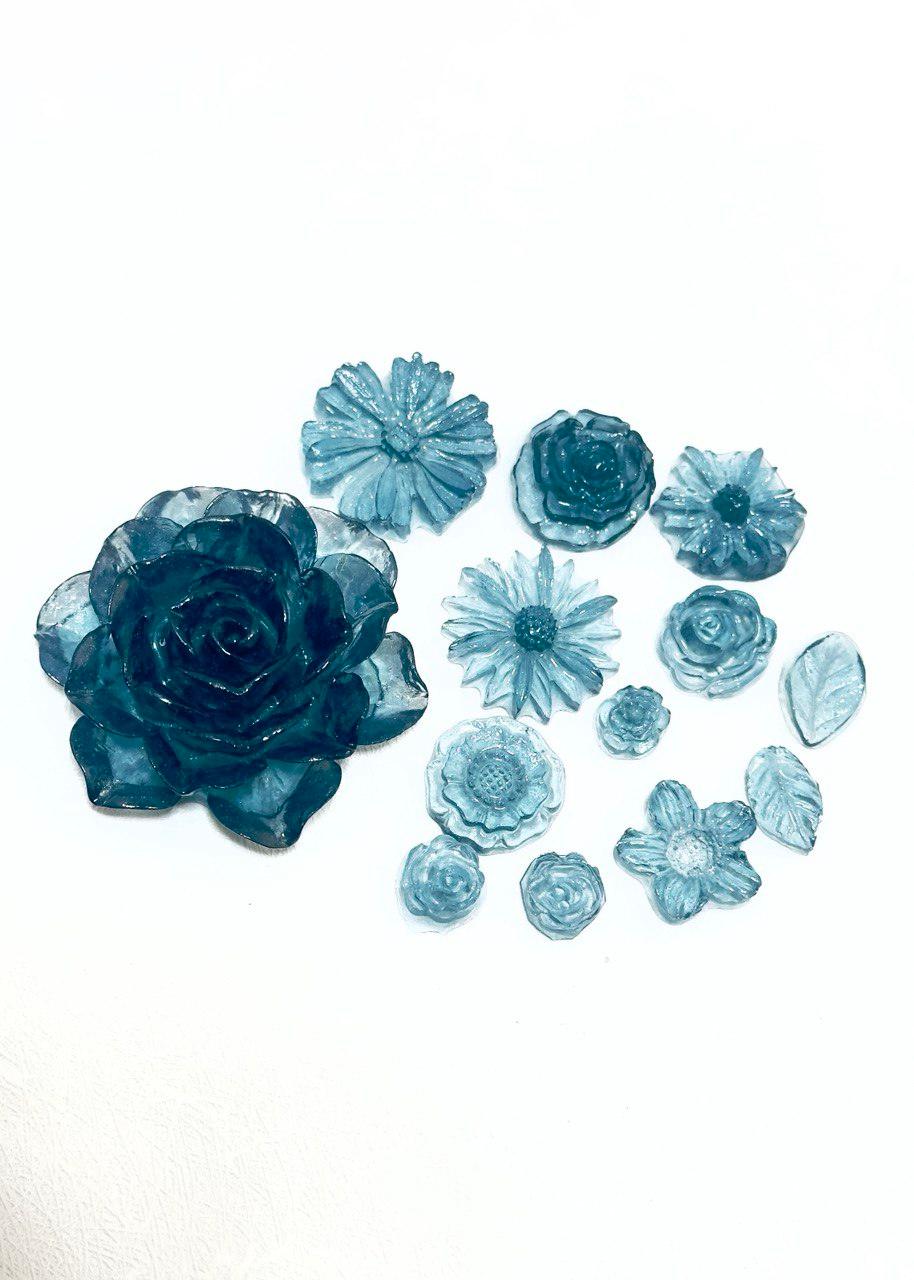 Handmade 3D Floral Silicone Resin Molds - 11 Flower Designs - Ideas Decor Shop