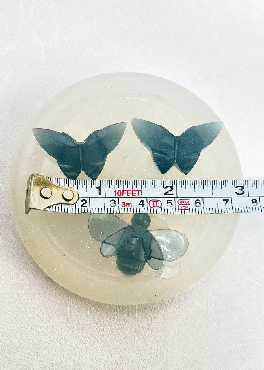 Set of 2 Crystal Butterfly and 1 Bee Resin Molds - Ideas Decor Shop