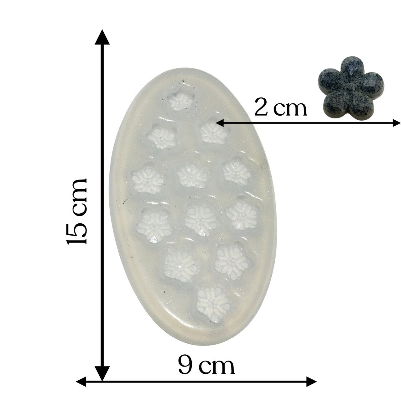 Petite 3D Floral Silicone Resin Molds